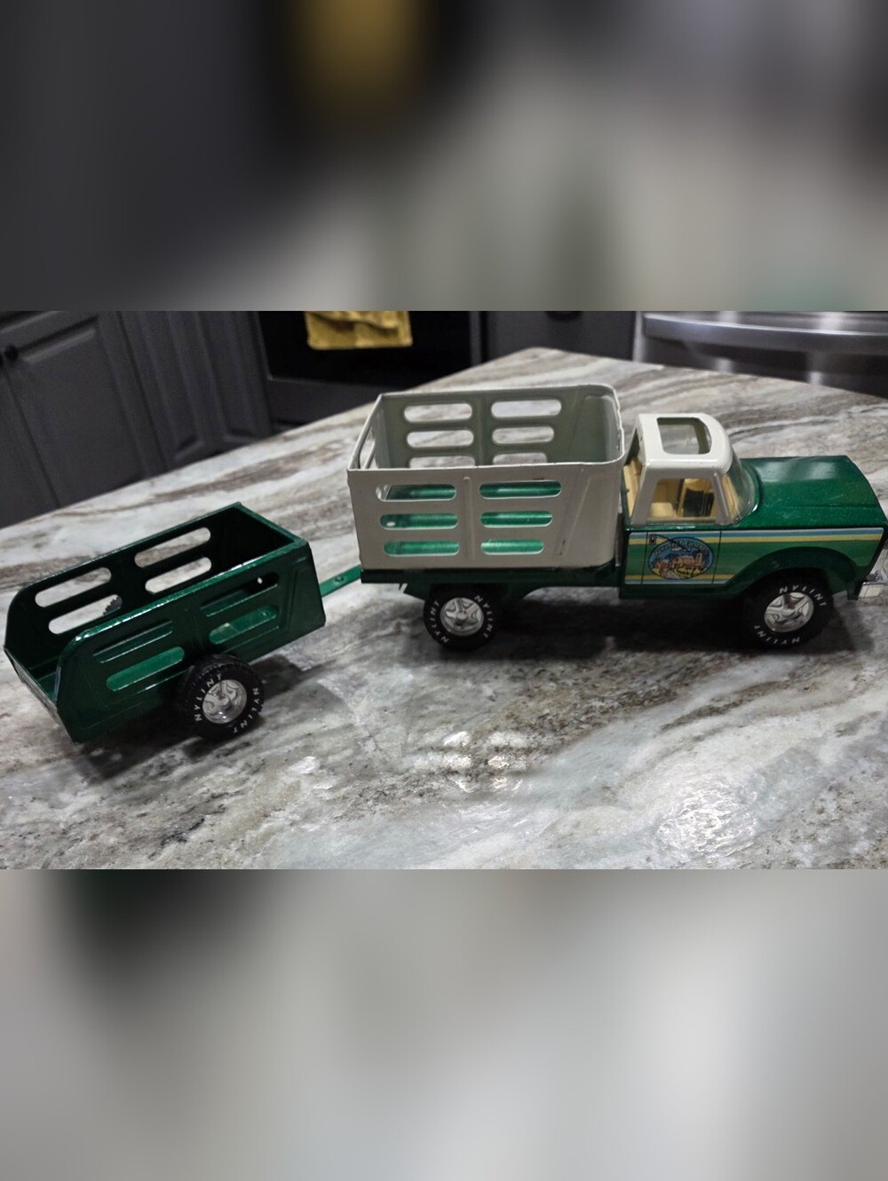 Vintage Nylint Farms Truck W Trailer 1970s Piece